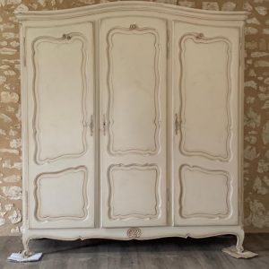 Beautiful Armoire chalk painted and delicately waxed