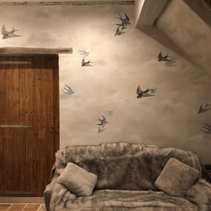 Swallow mural