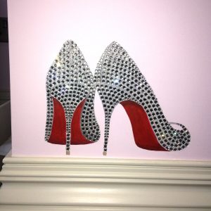 Sparkly Louboutins using Swarovski crystals